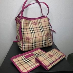 Authentic Burberry bag , Pouch and Wallet